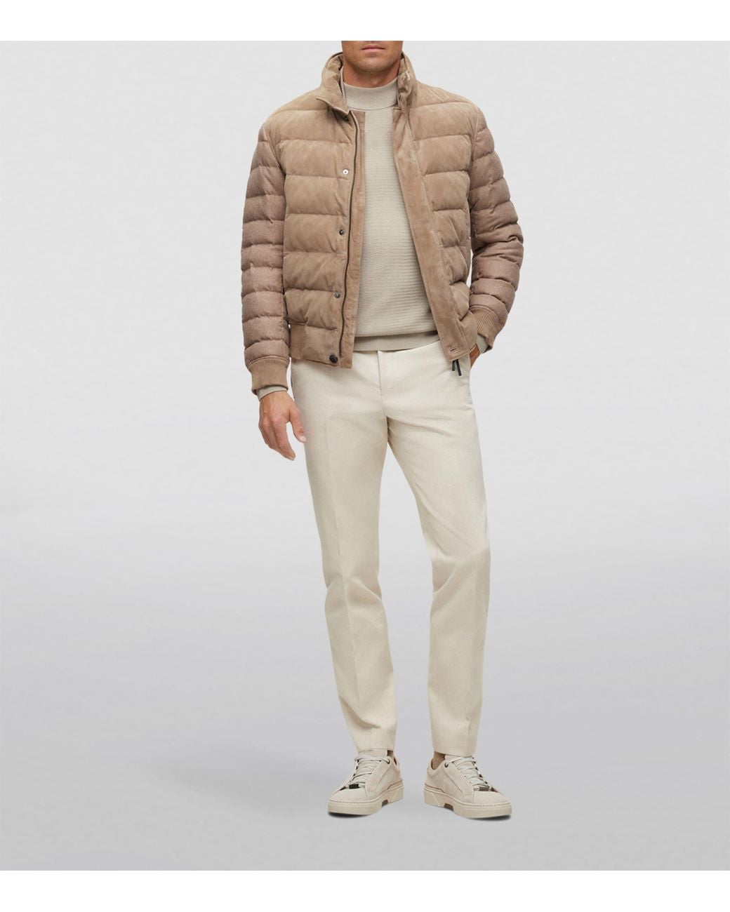 Boss Natural Silk Sweater for men