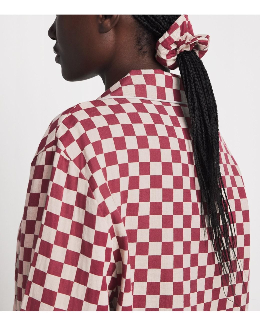 TBCo Red Cotton Checkerboard Pyjama Set