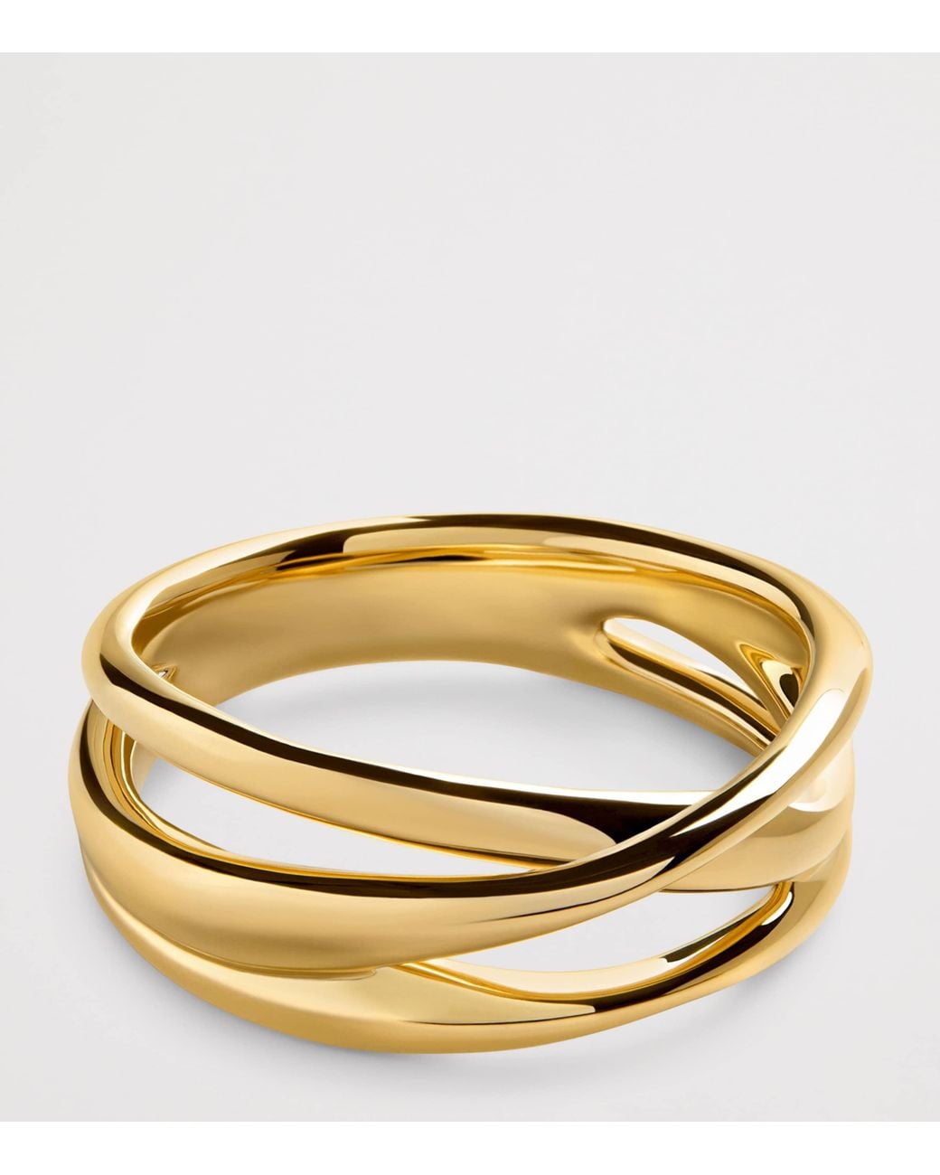 Monica Vinader Metallic Vermeil Nura Crossover Ring