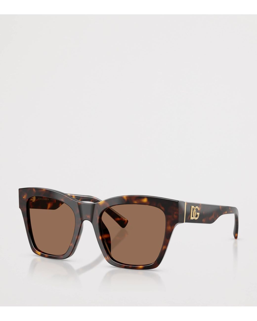 Dolce & Gabbana Brown Tortoiseshell Square Sunglasses