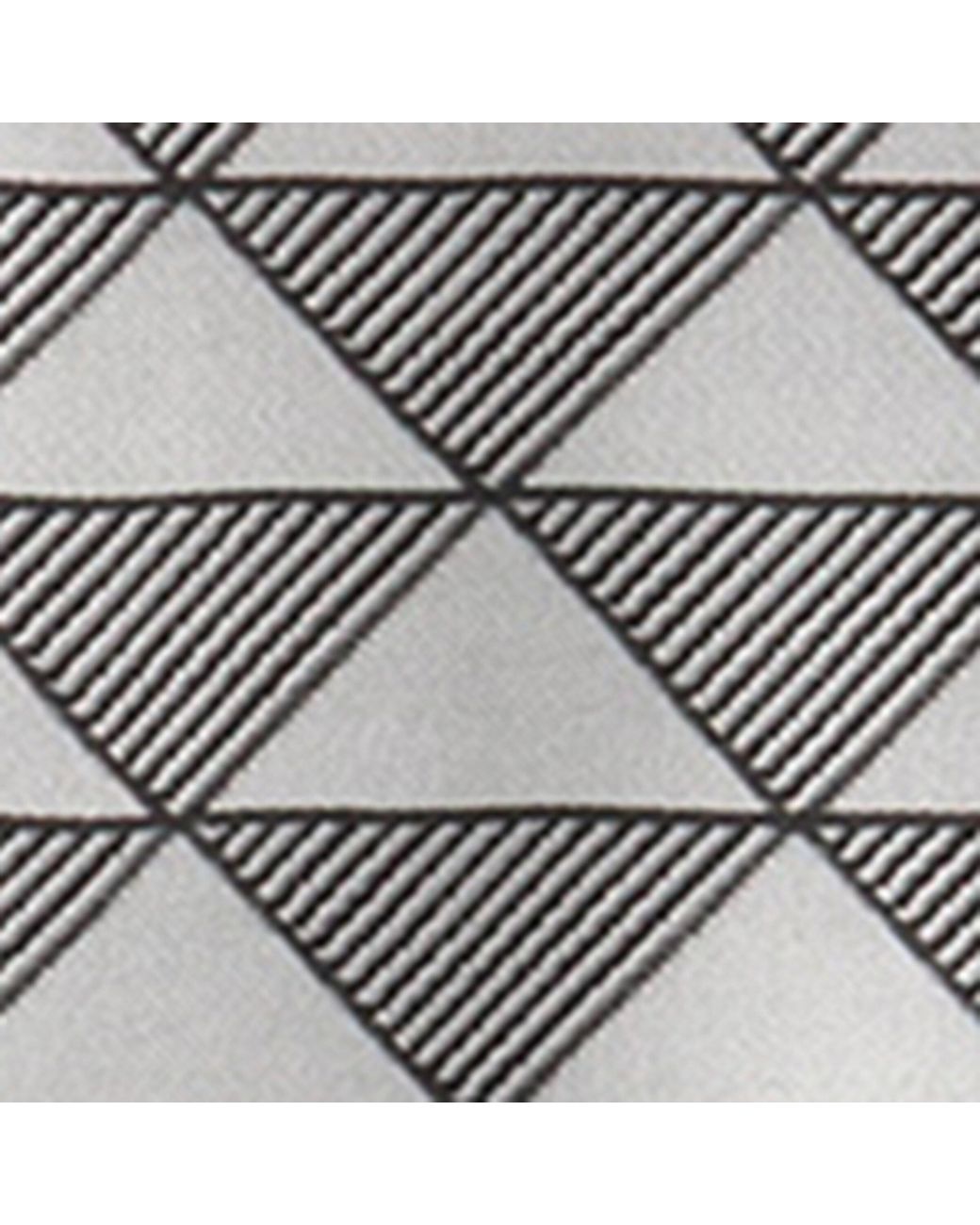Prada Gray Silk Triangle Print Skinny Scarf