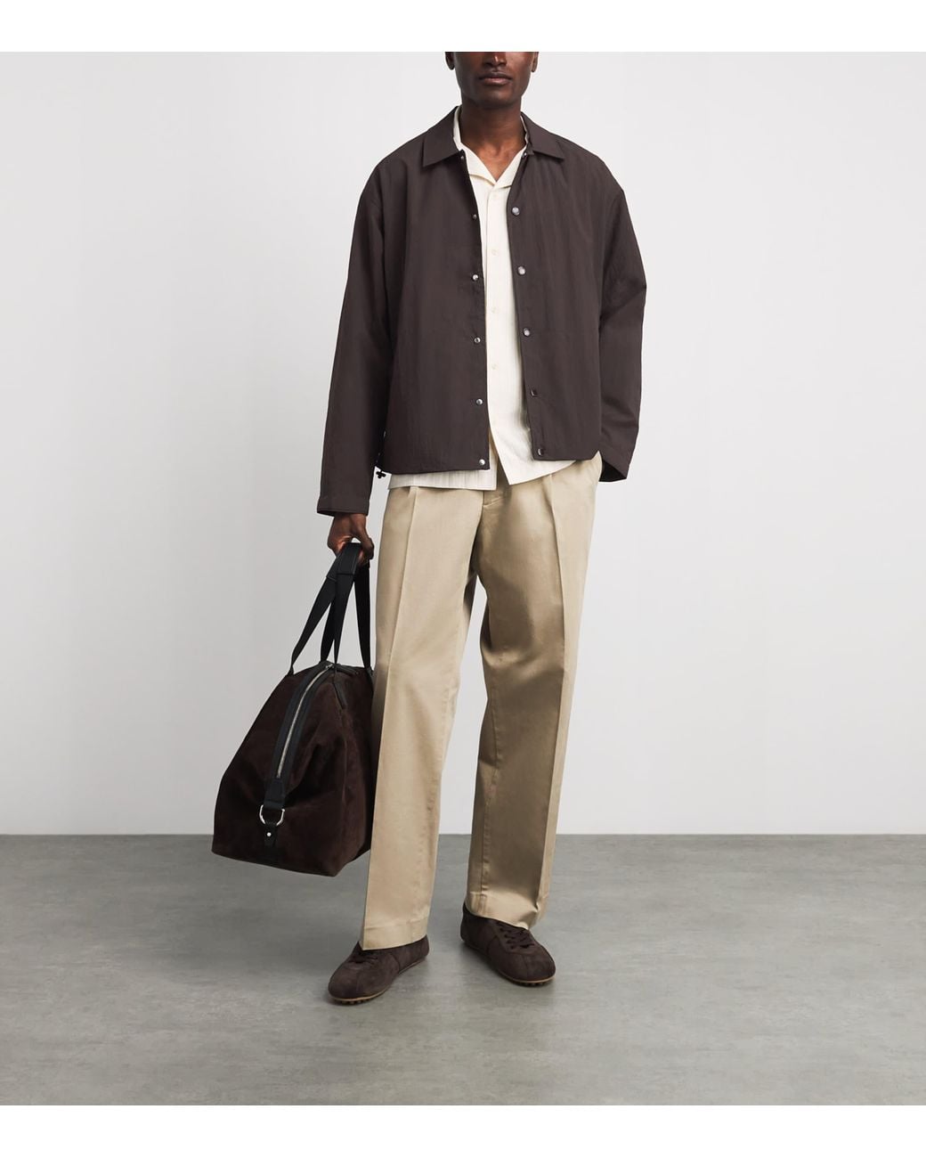NN07 Brown Water-Repellent Fenton 80039 Shacket for men