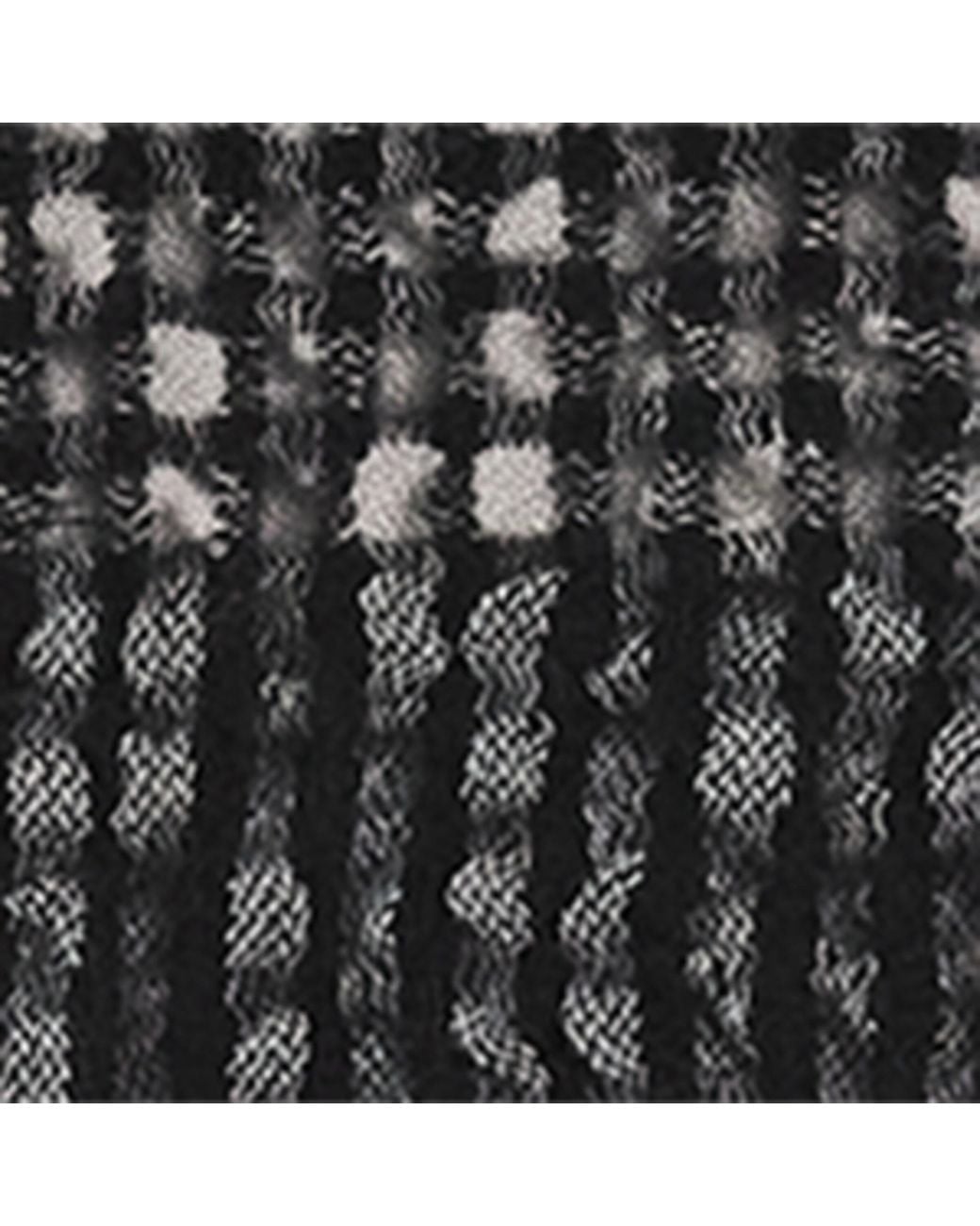 Issey Miyake Black Wool-Cashmere Bumpy Wool Scarf