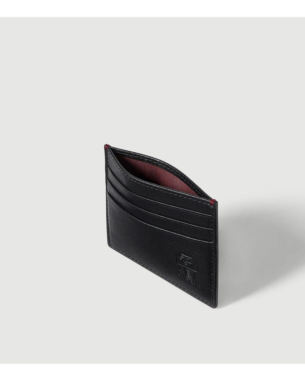Brunello Cucinelli Black Leather Card Holder for men