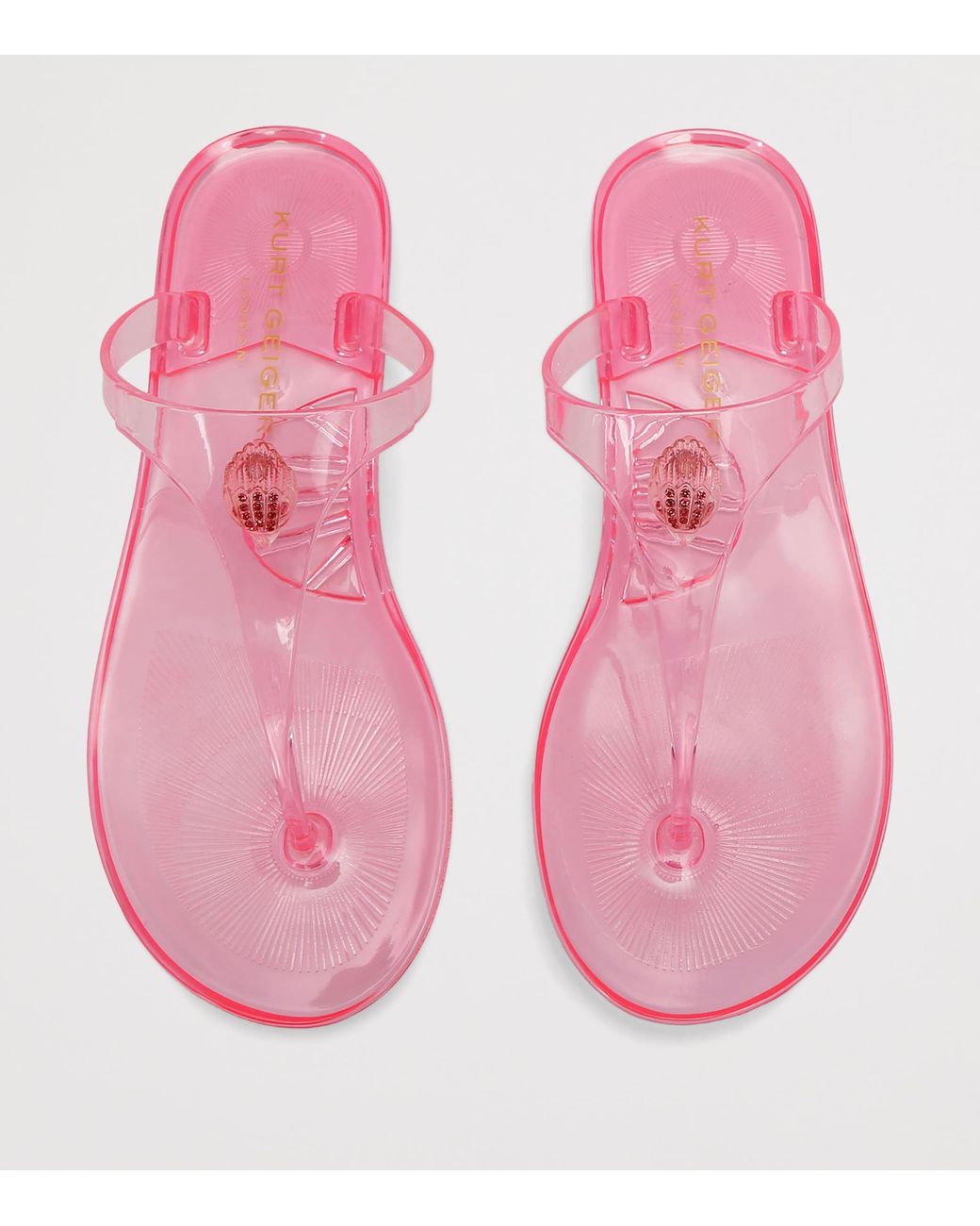 Kurt Geiger Pink Maddison T-Bar Sandals