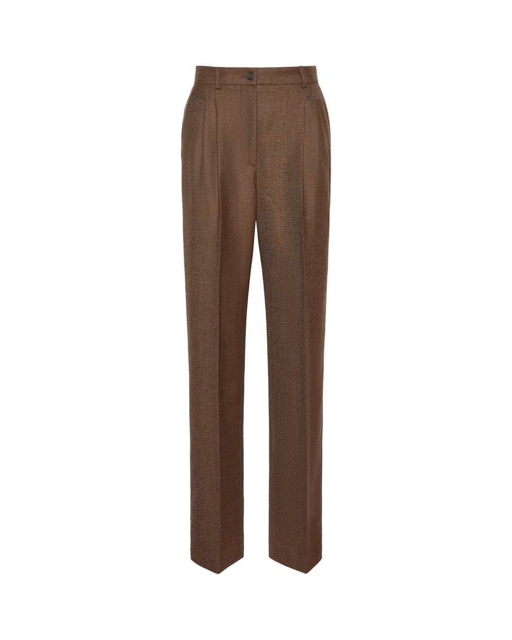 Weekend by Maxmara Brown Virgin Wool Trousers