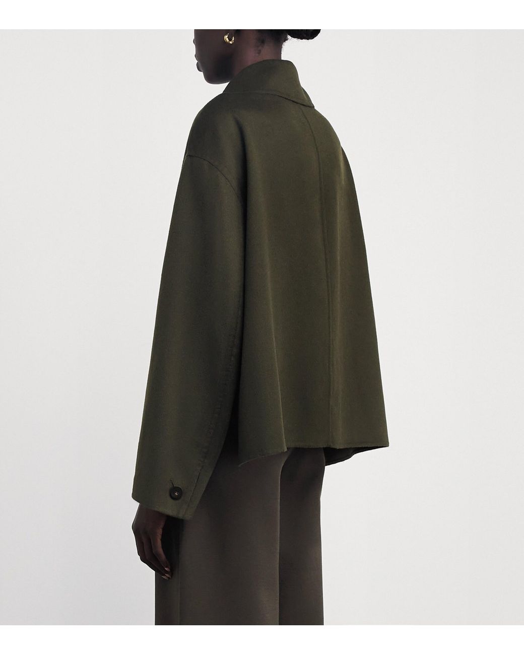 Joseph Green Wool-Silk Cropped Kalaa Jacket