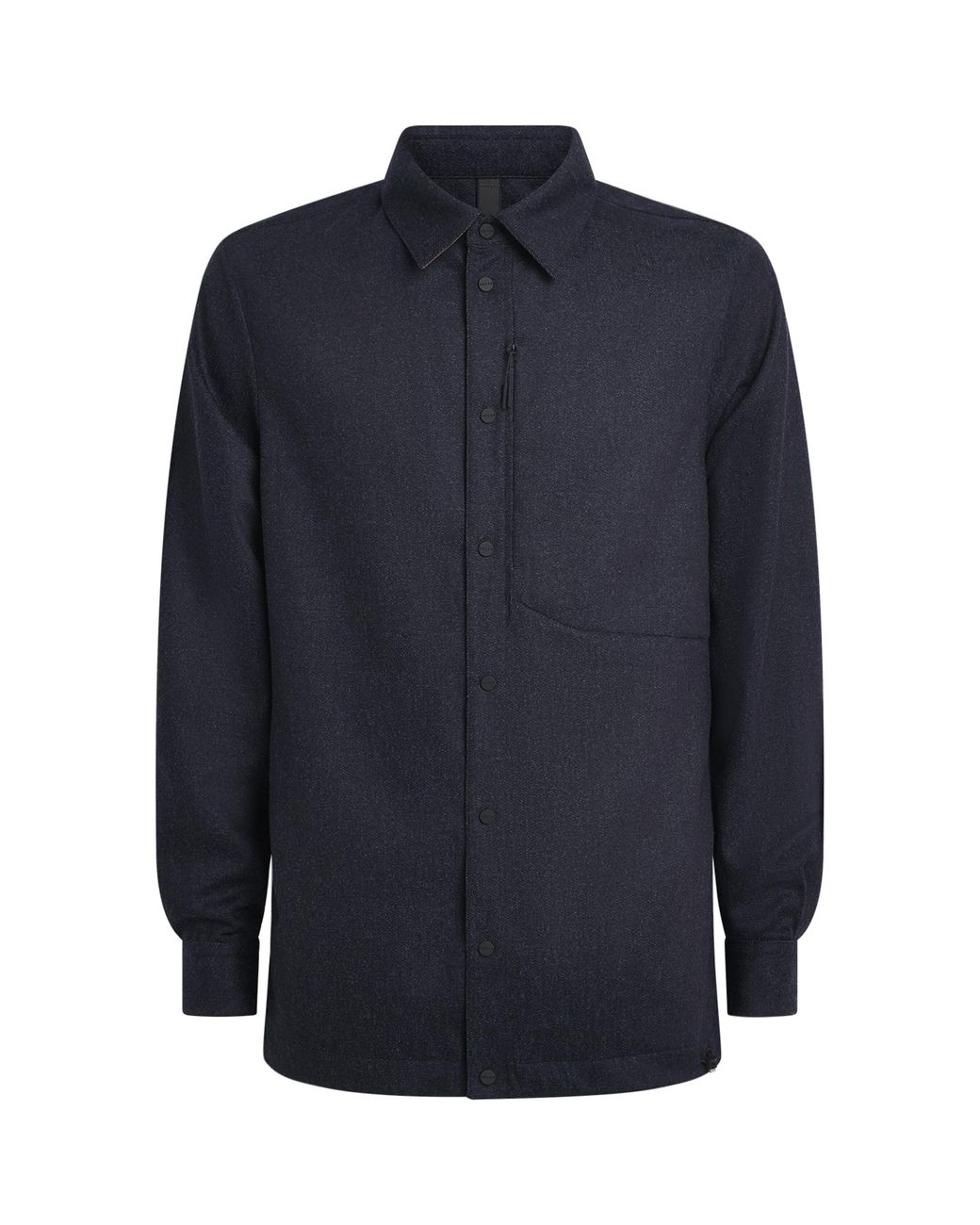 Sease Blue Cotton Padded Gate 2.0 Overshirt for men