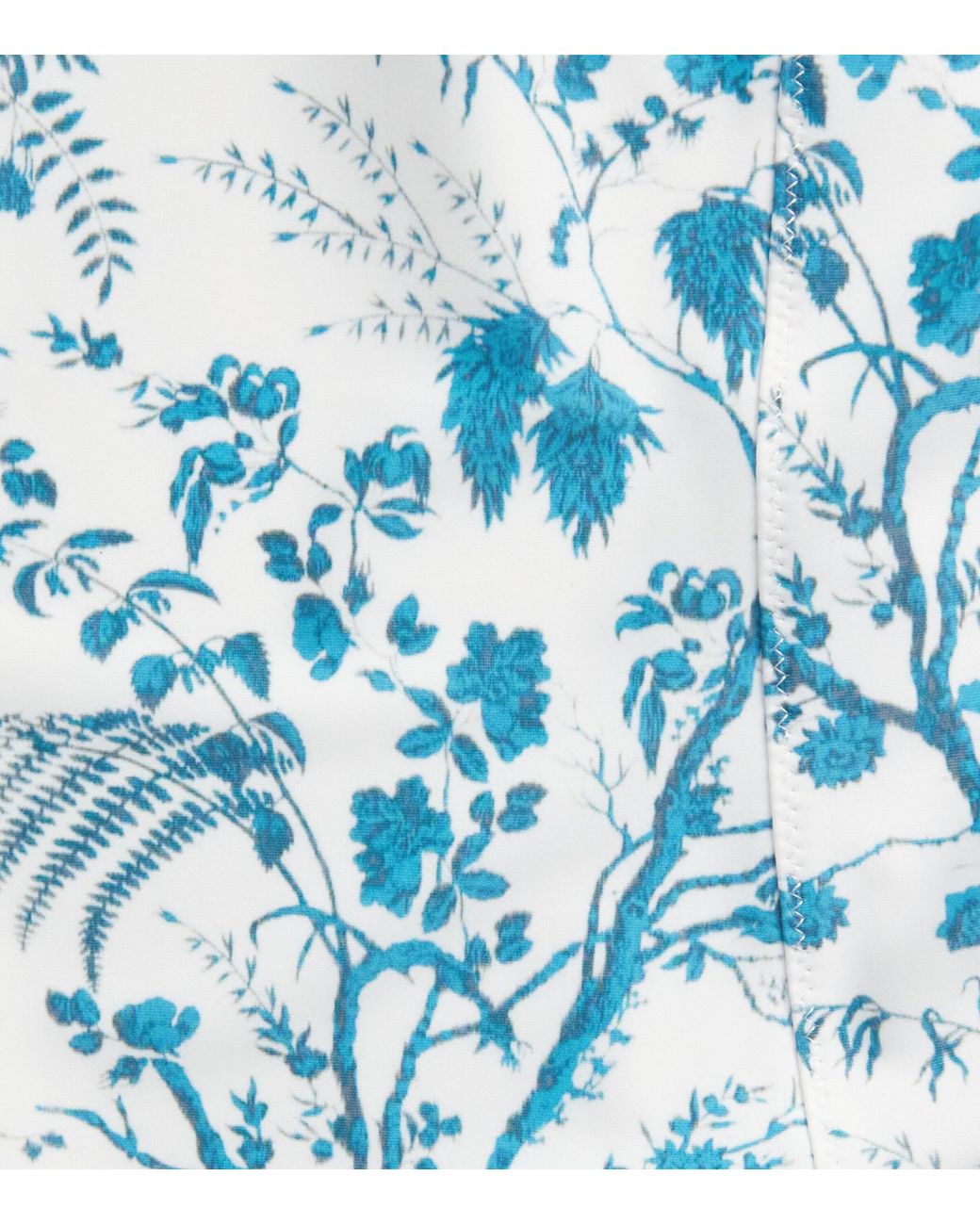 Erdem Blue Botanical Print Swimsuit