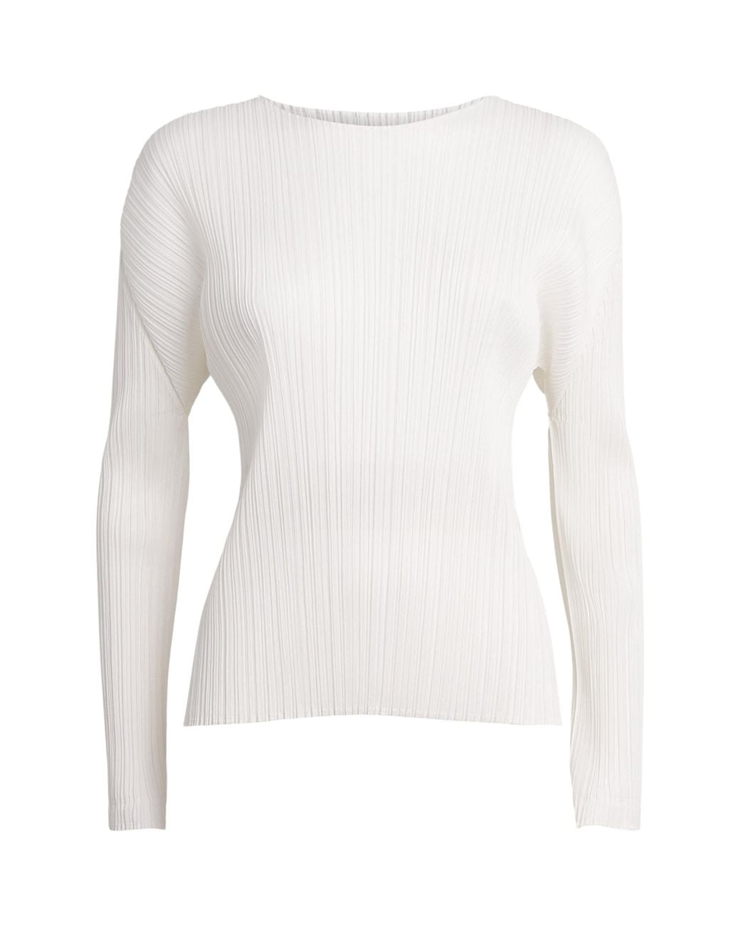 Pleats Please Issey Miyake White Monthly Colors Long-Sleeve T-Shirt