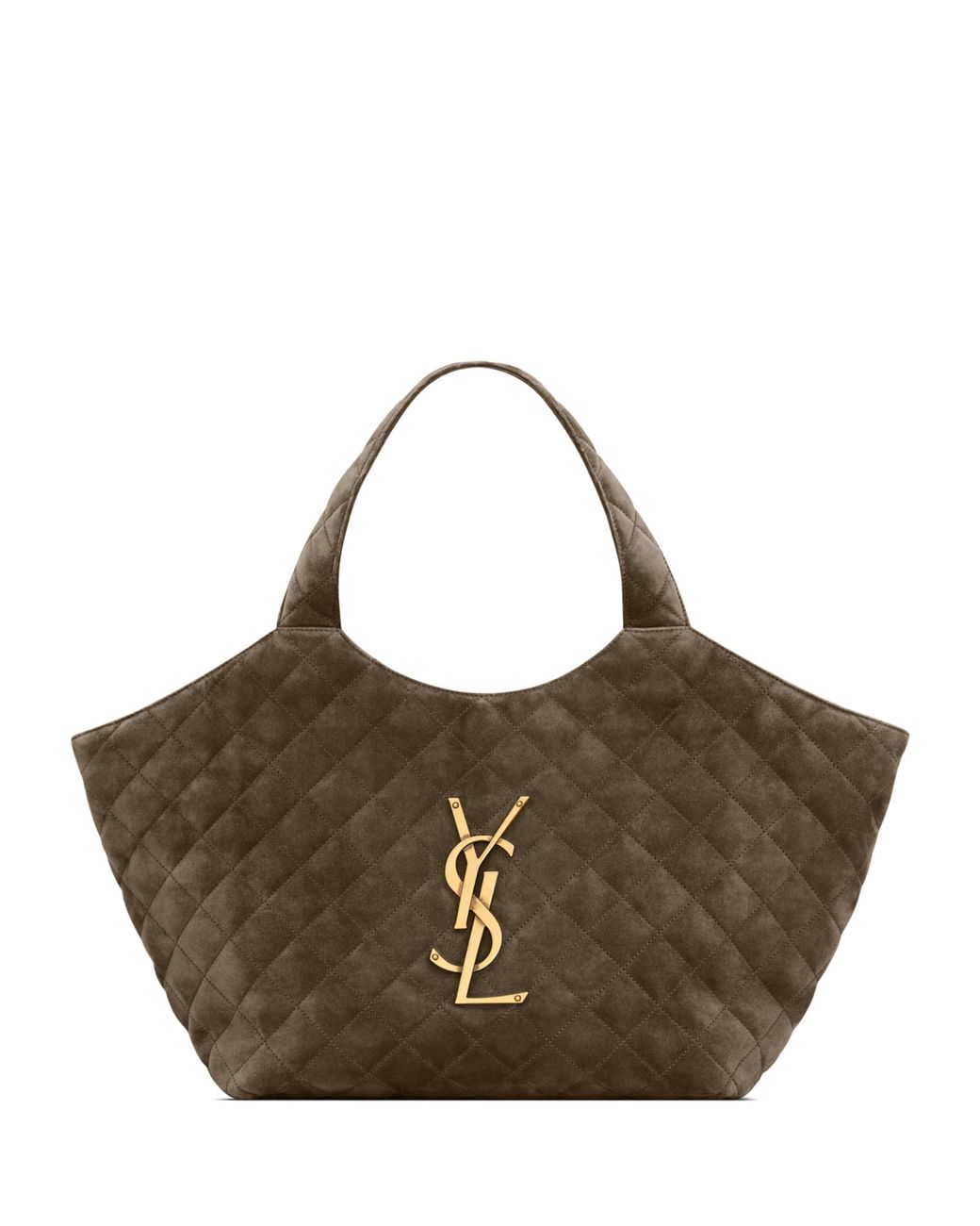 Saint Laurent Brown Medium Suede Icare Tote Bag