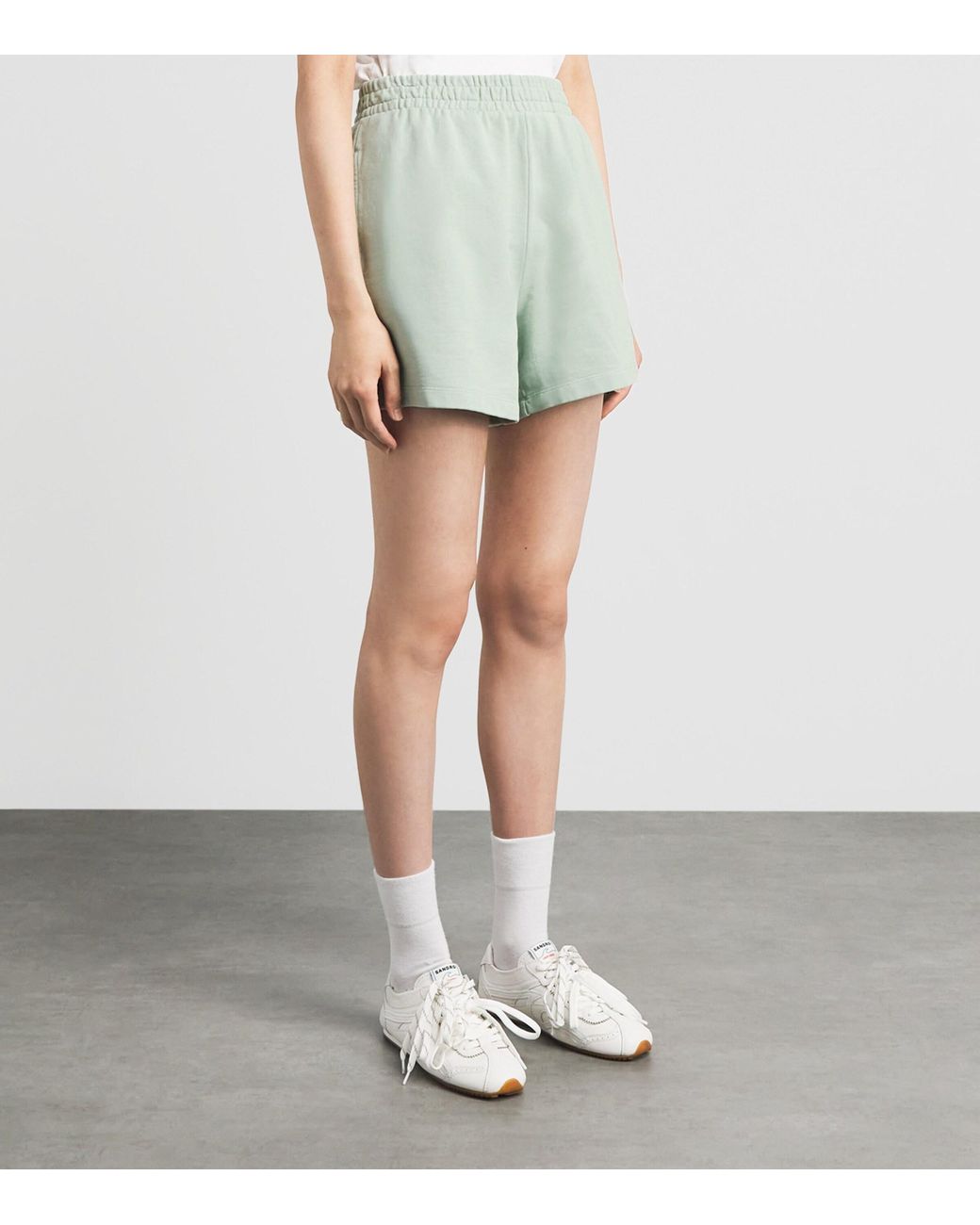 Anine Bing Green Cotton Kam Sweatshorts