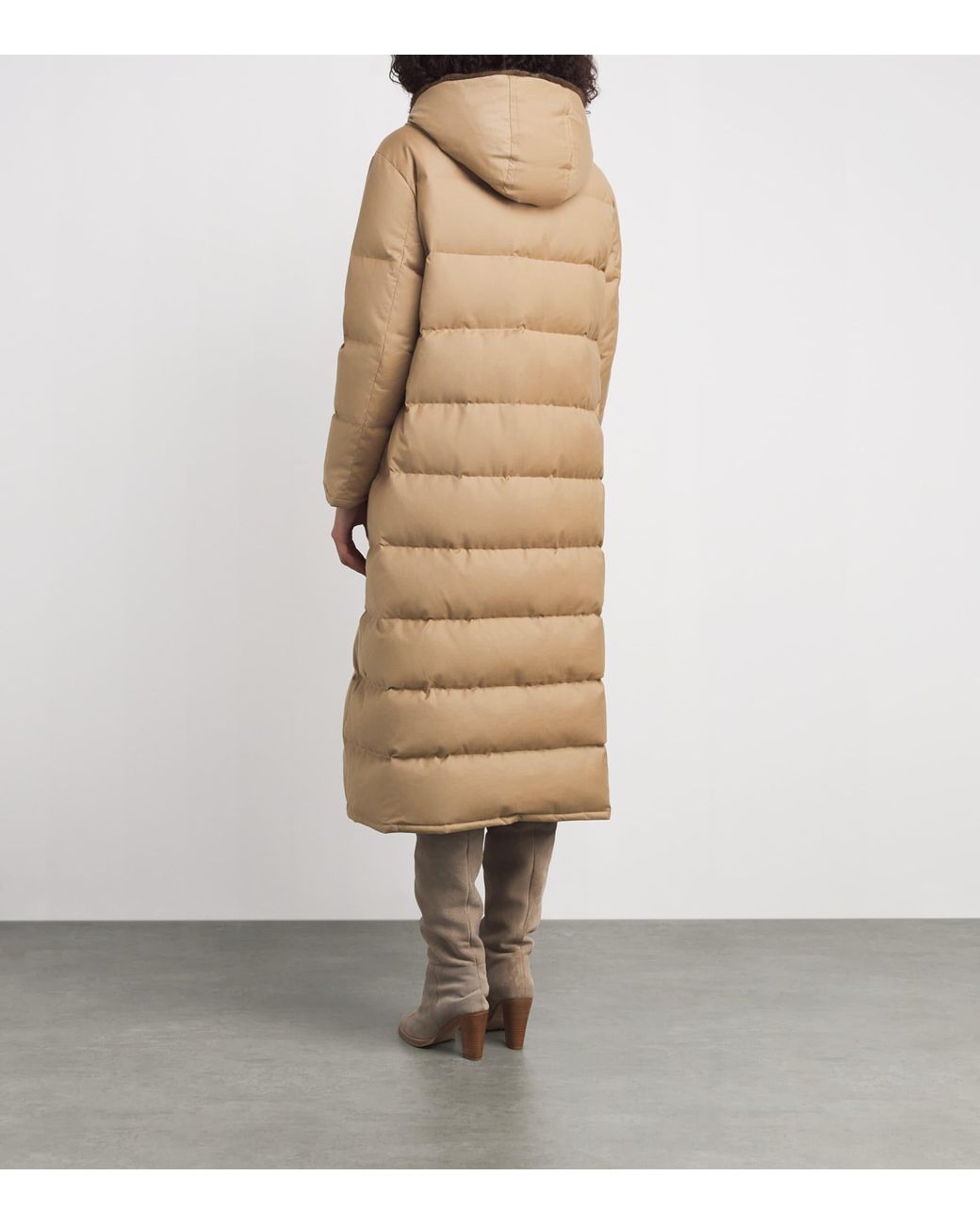 Yves Salomon Natural Down Virgin Wool-Mink Long Coat