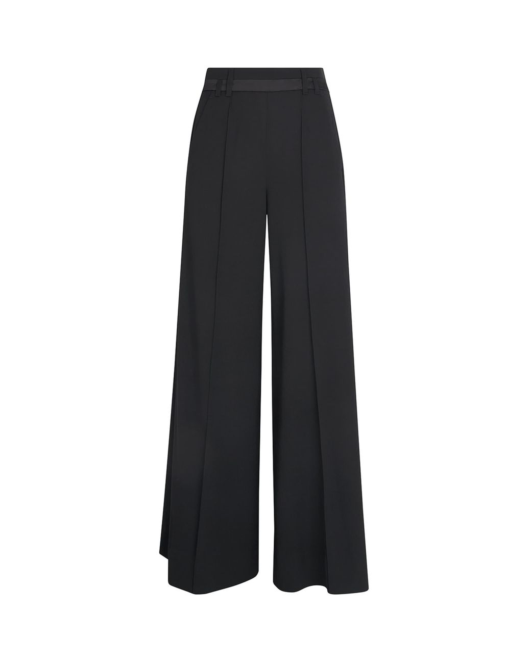 ME+EM Black Wide-Leg Tux Trouser