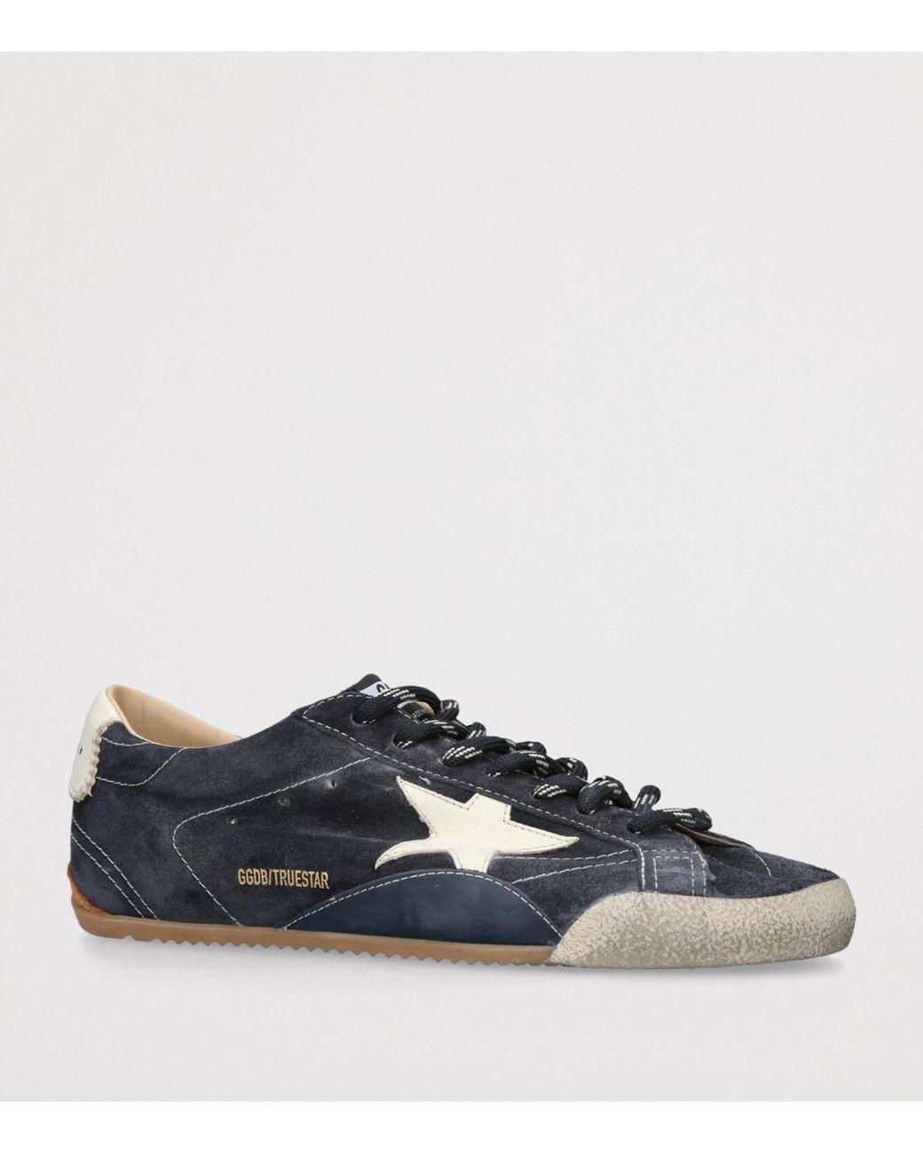 Golden Goose Deluxe Brand Blue Suede-Leather True Star Sneakers for men