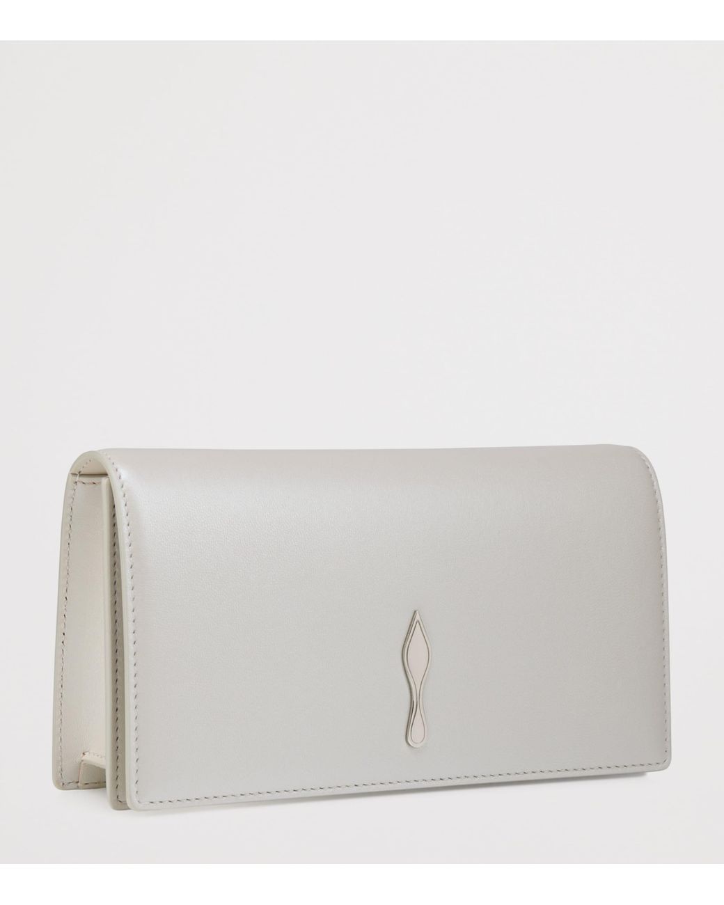Christian Louboutin Gray Bettina Nappa Leather Clutch Bag