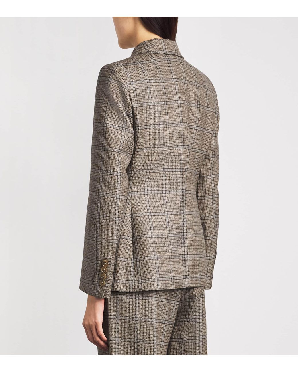 Blazé Milano Brown Virgin Wool Charmer Double-Breasted Blazer