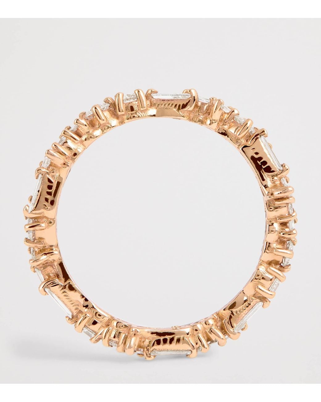 Suzanne Kalan Natural And Diamond Classic Wavy Eternity Ring