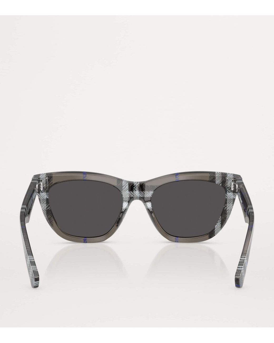Burberry Gray Acetate Square Sunglasses