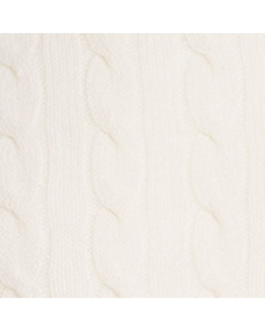 Polo Ralph Lauren White Wool-Cashmere Cable-Knit Rollneck Sweater for men