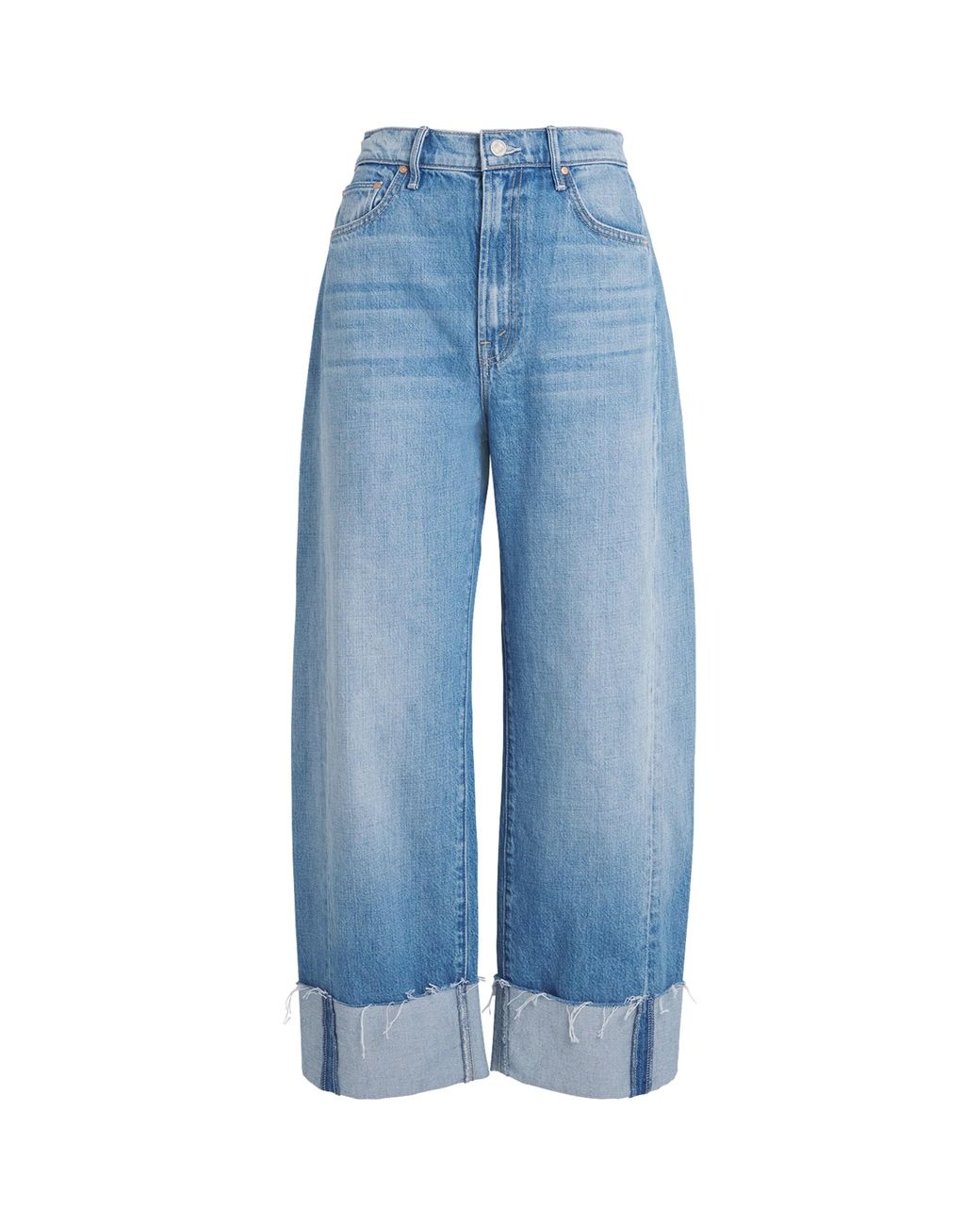 Mother Blue The Half-Pipe Ankle-Cuff Jeans