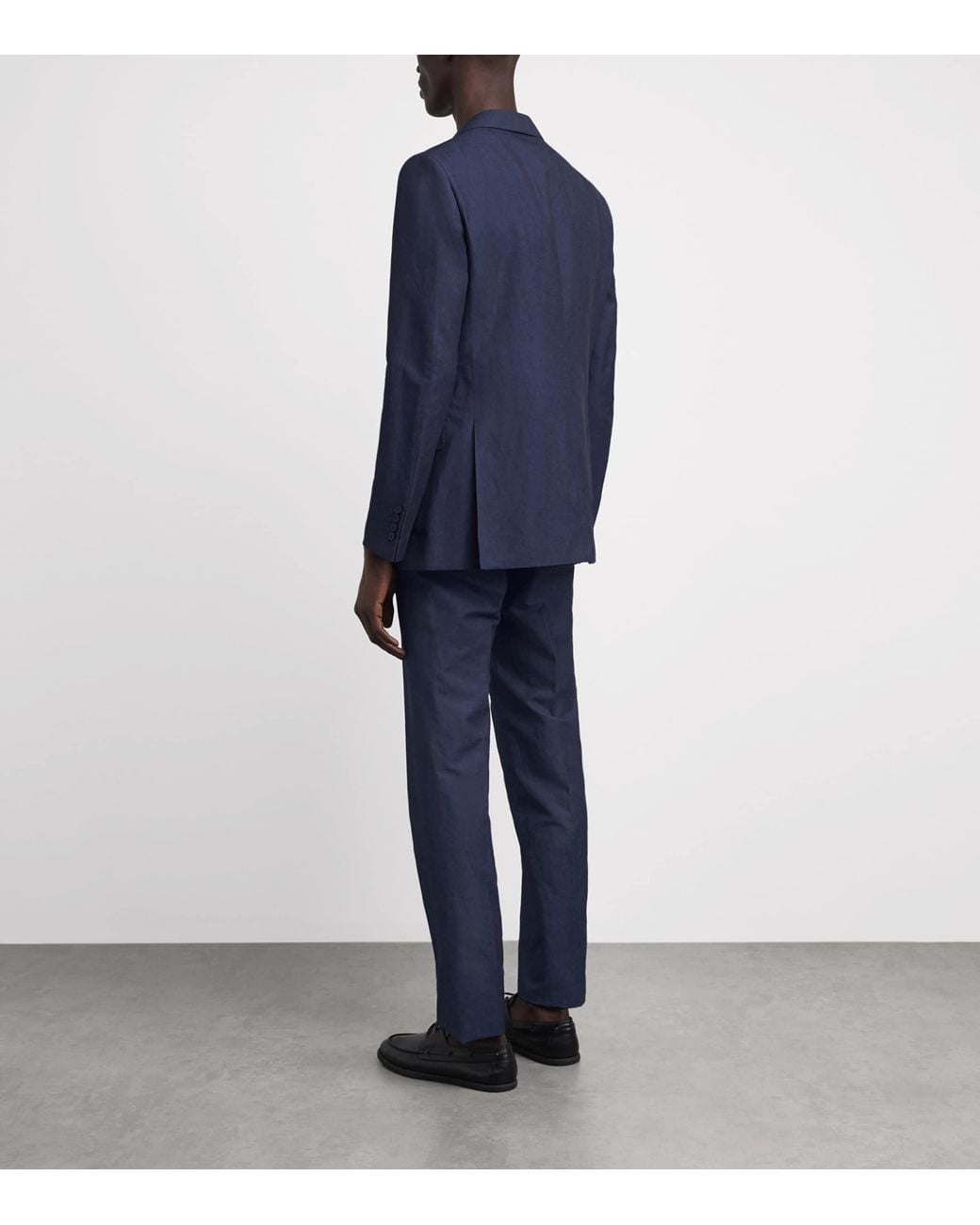 Pal Zileri Blue Cotton-Linen Vicenza 2-Piece Suit for men