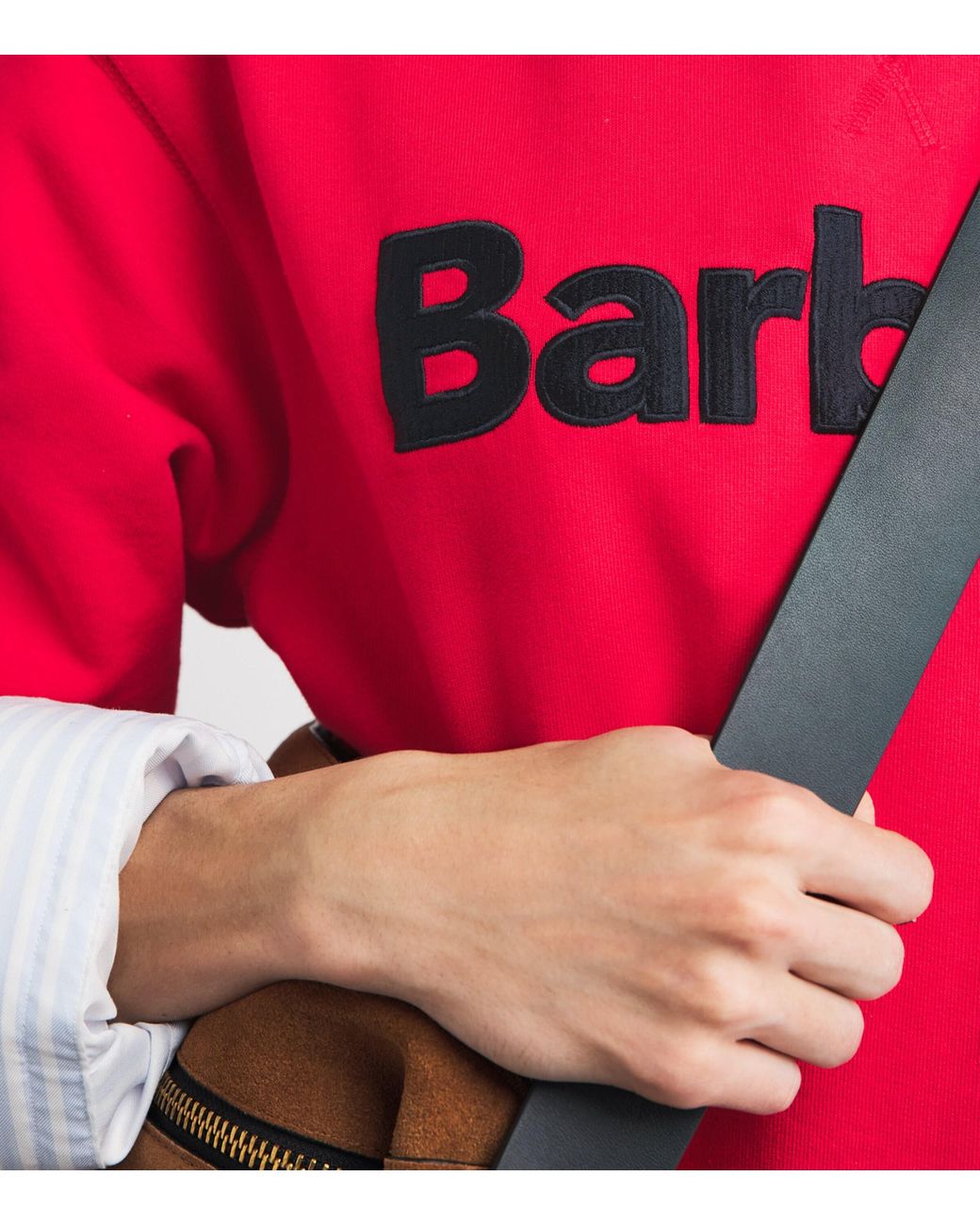 Barbour Pink Logo Hartland Sweatshirt