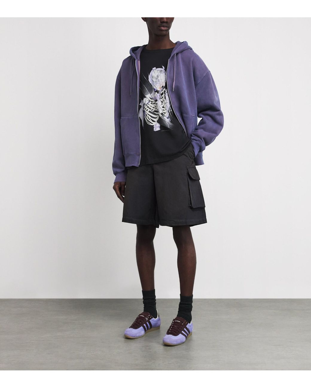 Our Legacy Blue Organic Cotton Rascal Zip-Up Hoodie for men