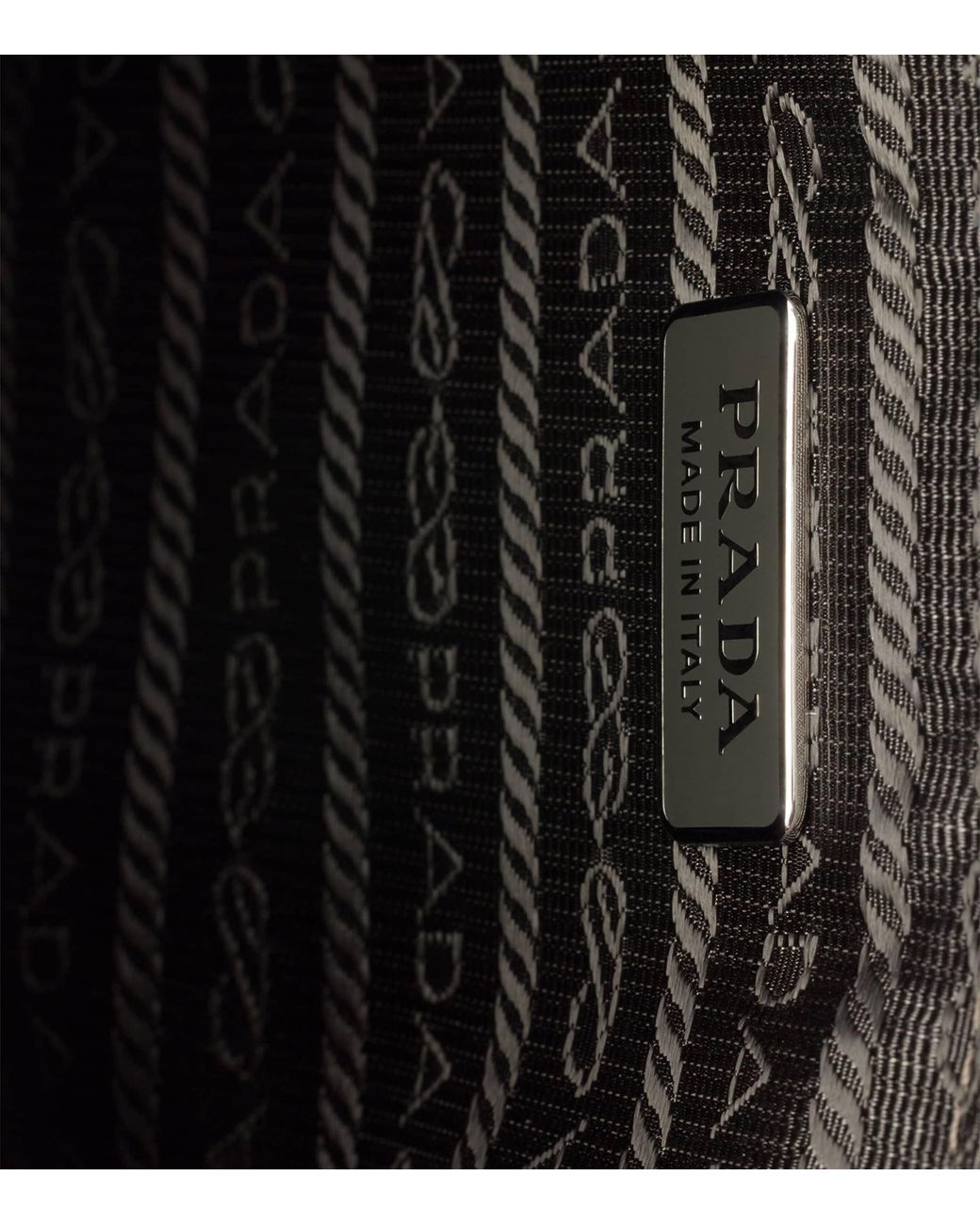 Prada Brown Leather Logo Pouch for men
