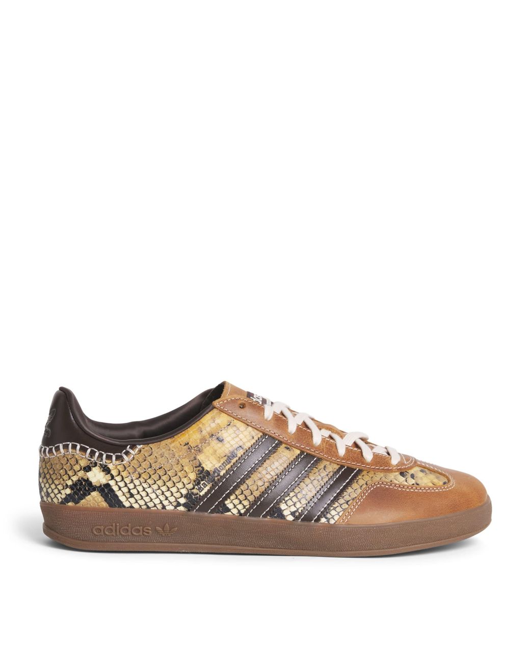 Adidas Brown X Wales Bonner Snake Gazelle Sneakers for men