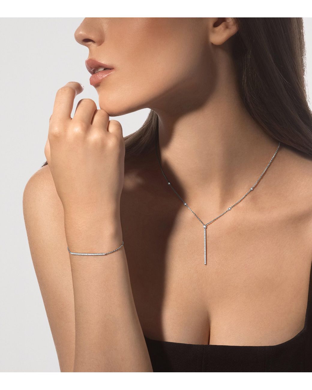 Messika White Gatsby And Diamond Pavé Chain Bracelet