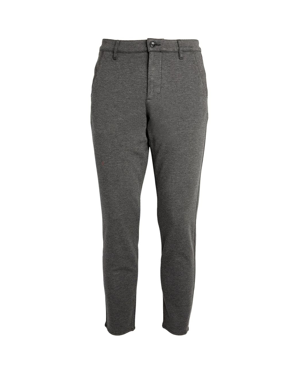 7 For All Mankind Gray Double-Knit Travel Chinos for men