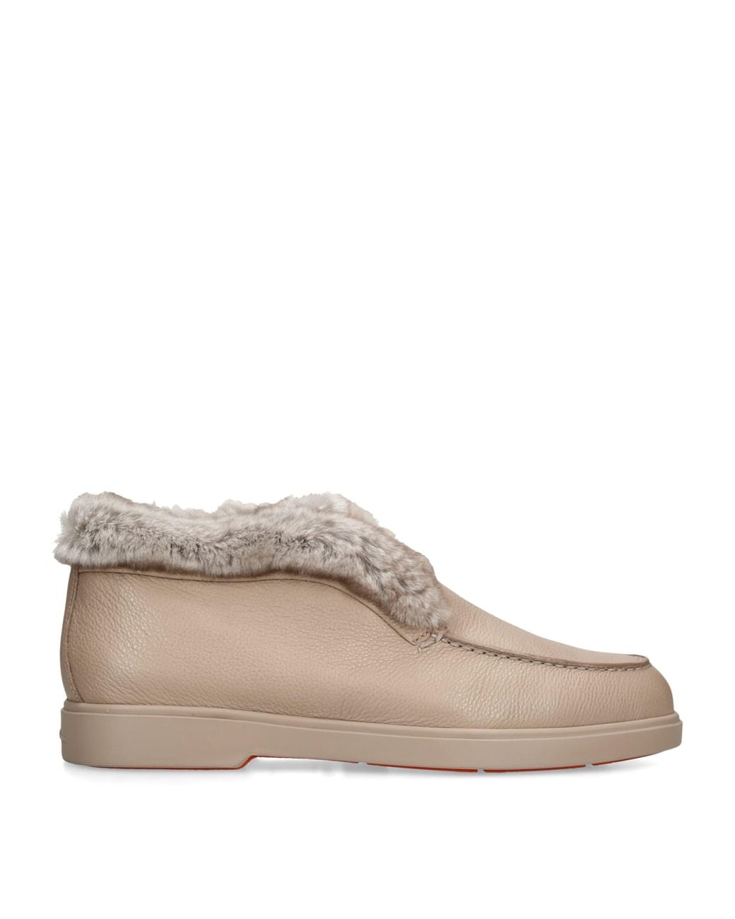 Santoni Brown Suede Hadeel Ankle Boots