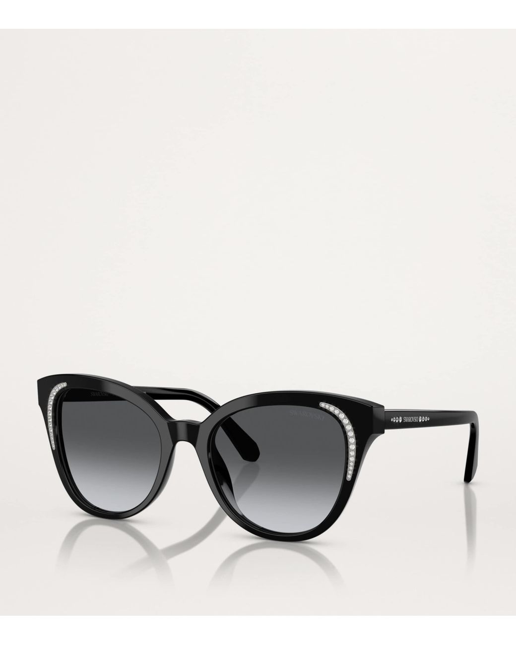 Swarovski Black Acetate Sk6031 Sunglasses