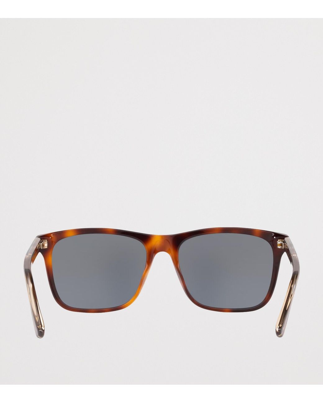 Gucci Gray Acetate Rectangle Sunglasses for men
