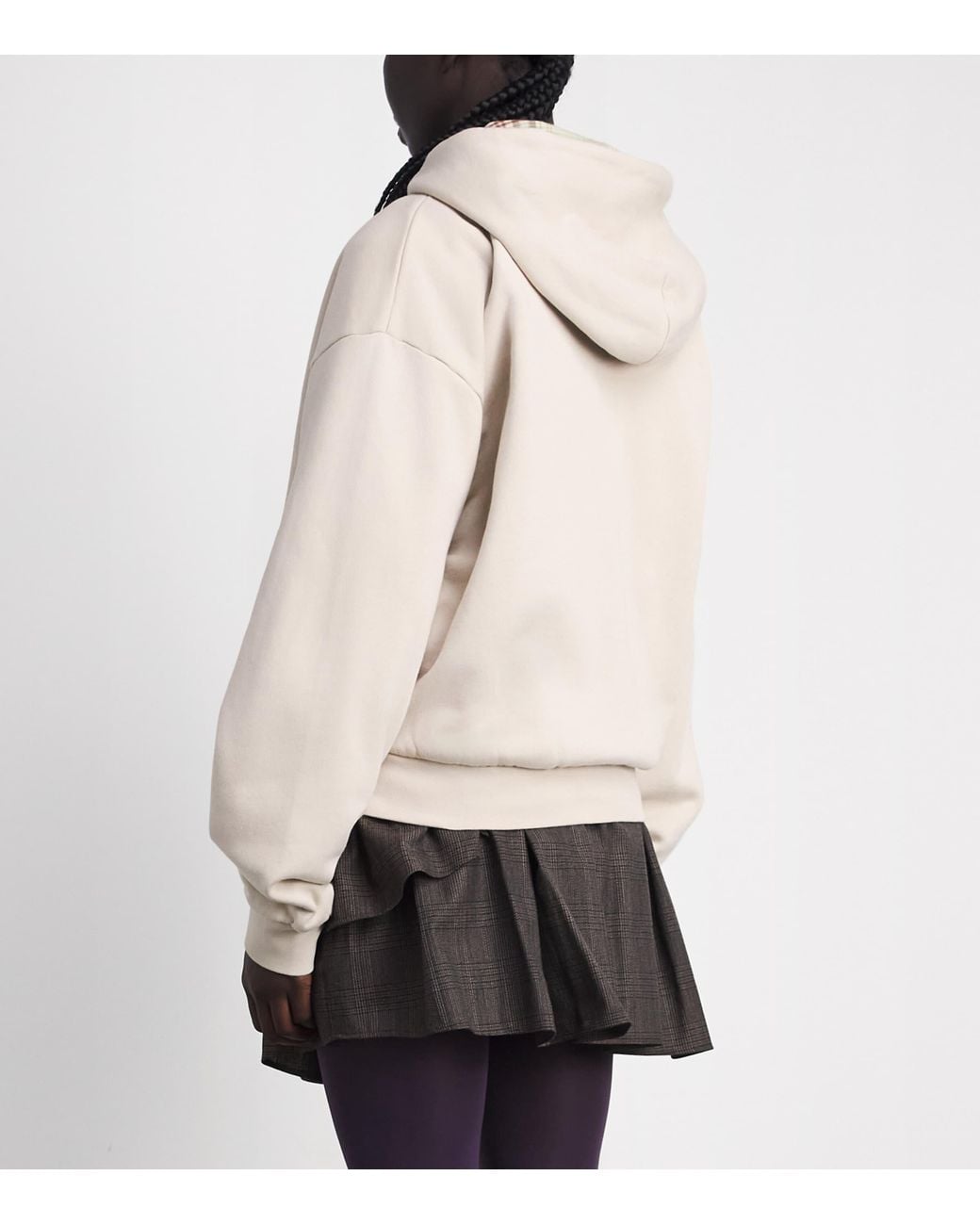 Acne Natural Cotton Logo Hoodie