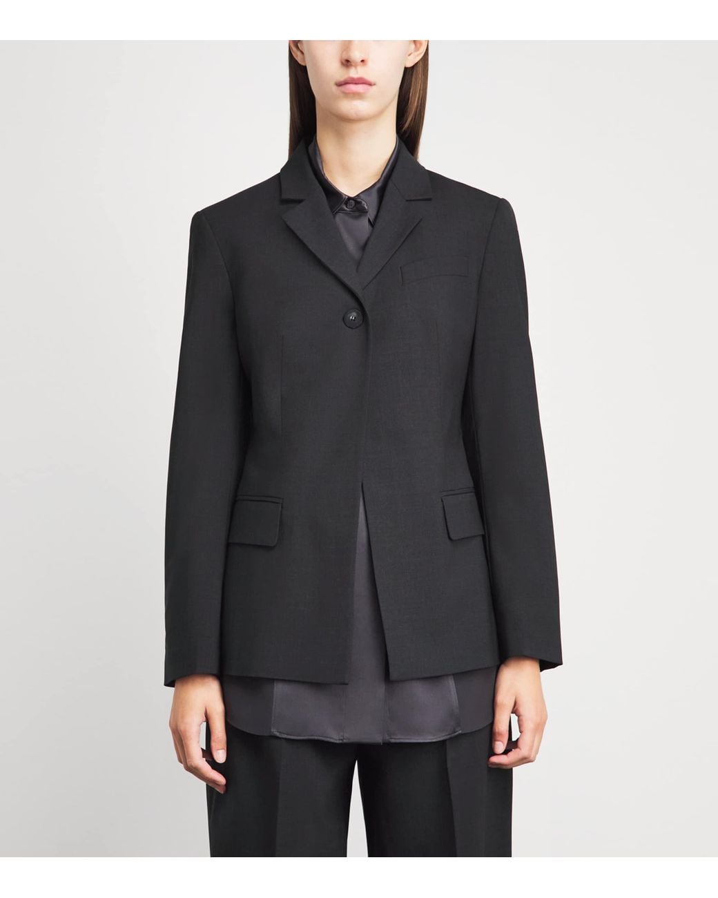 Joseph Black Stretch-Wool Taeo Blazer