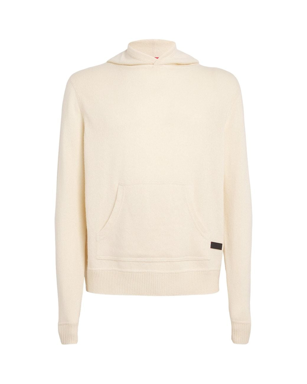 Isaia White Cashmere Hoodie for men