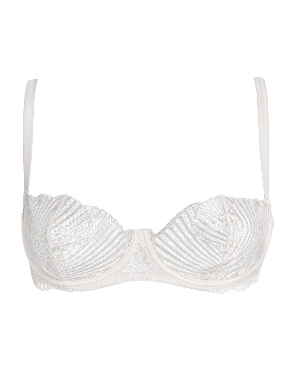 Coco De Mer White Athena Balcony Bra