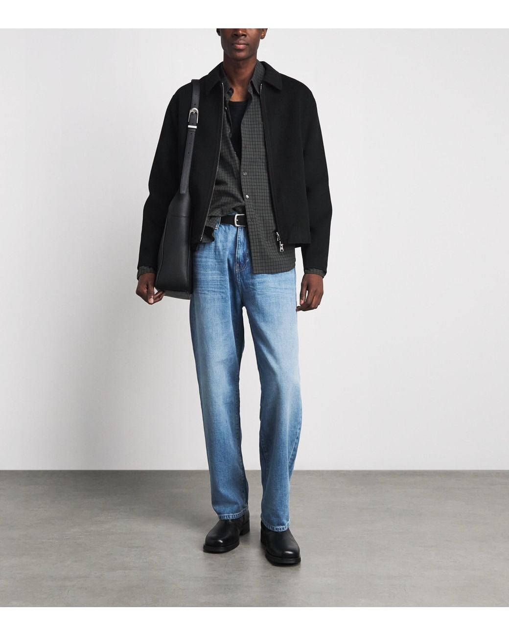 NN07 Black Wool-Blend Arlo Jacket for men