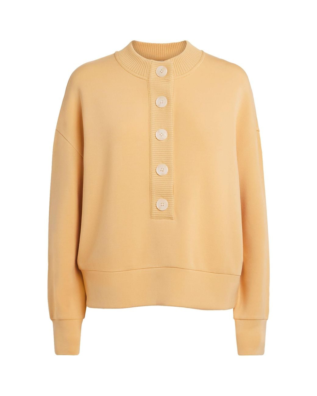 Varley Natural Freesoft Button-Front Reena Sweatshirt