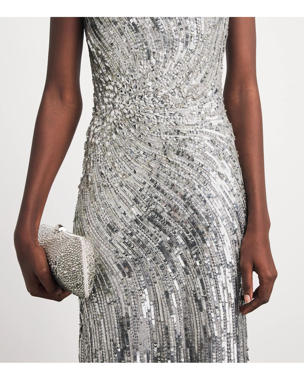 Jenny Packham White Embellished Sola Gown