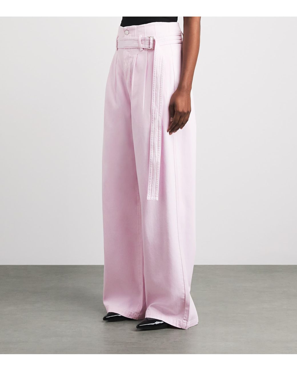Agolde Pink X Maria Mcmanus Corset Wide-Leg Jeans