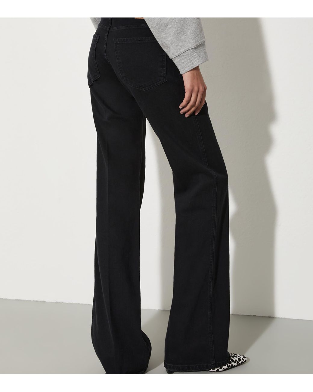 MAX&Co. Black High-Rise Flared Jeans