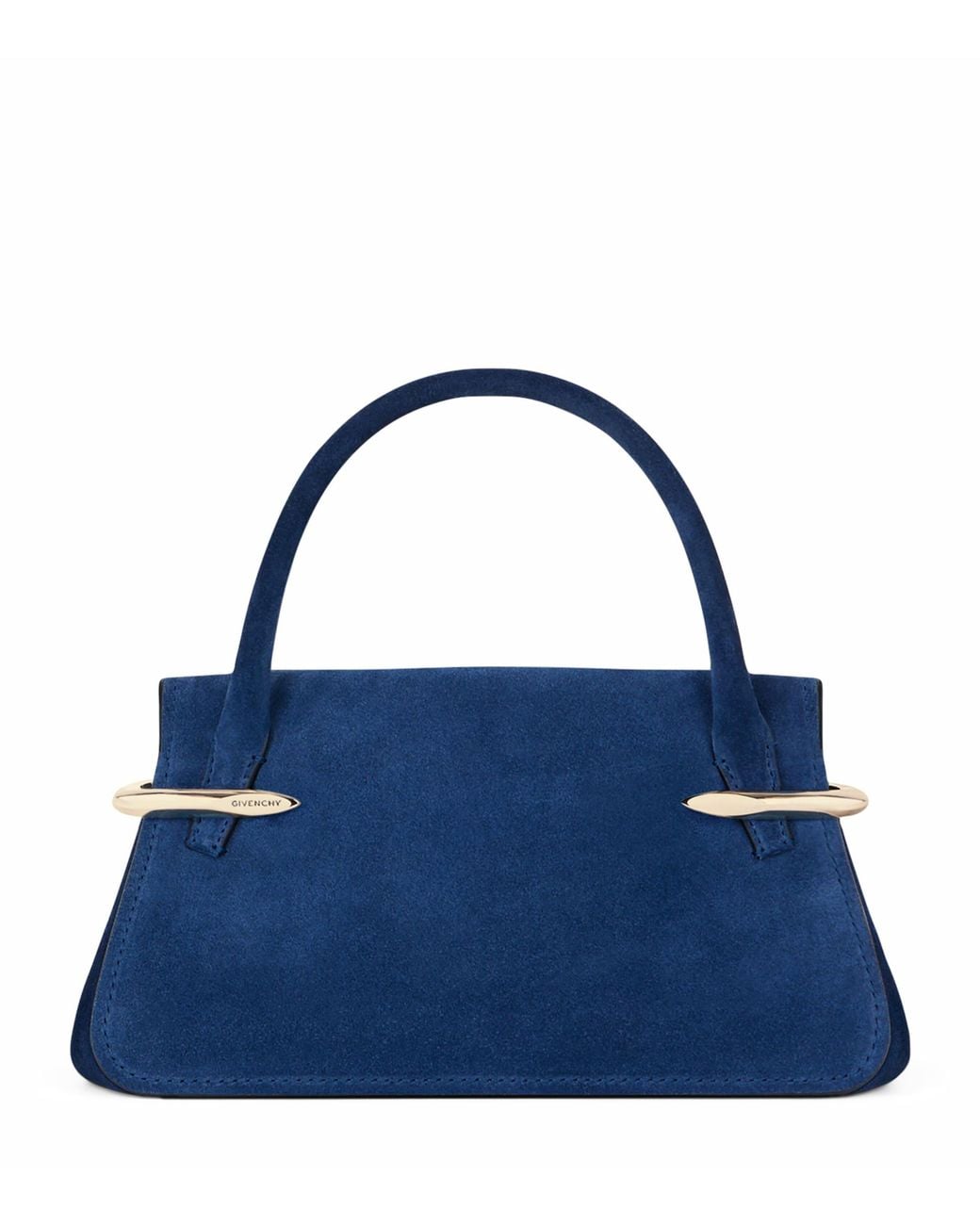 Givenchy Blue Mini Suede Pinch Top-Handle Bag