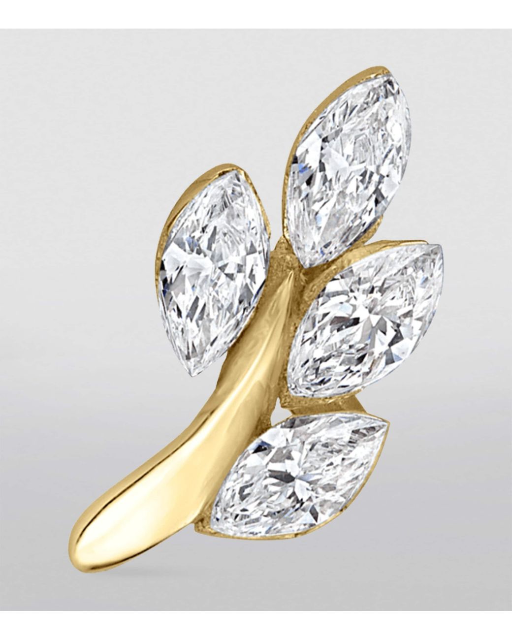 Maria Tash Metallic Diamond Vine Threaded Stud Earring