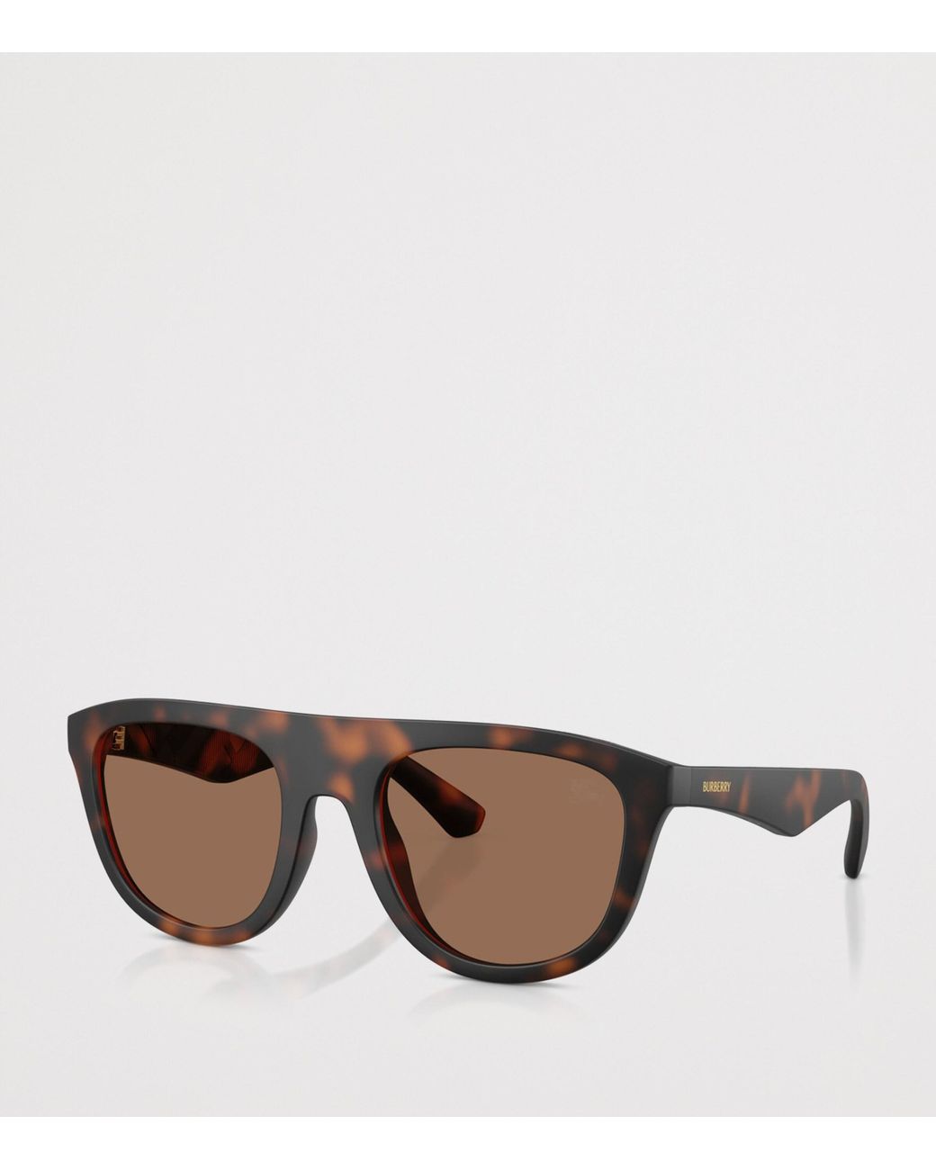 Burberry Brown Acetate Square Sunglasses for men