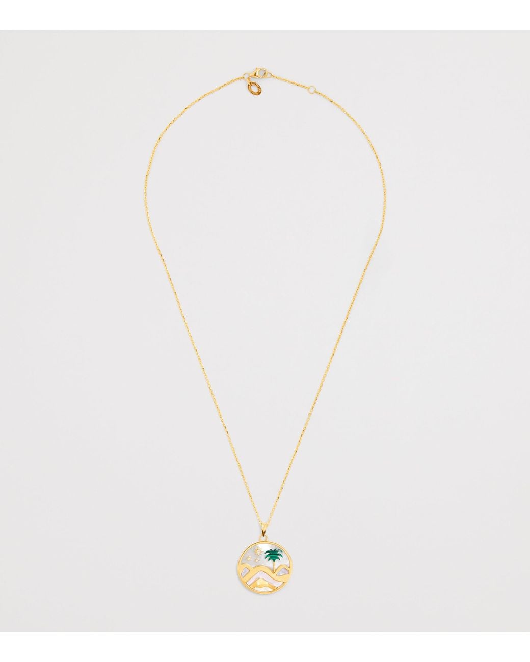 L'Atelier Nawbar Metallic And Diamond Sacred Valley Necklace