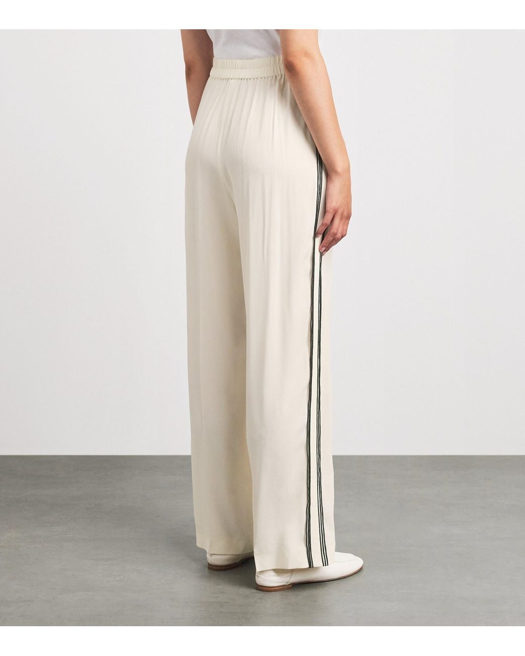 Fabiana Filippi White Beaded Sweatpants