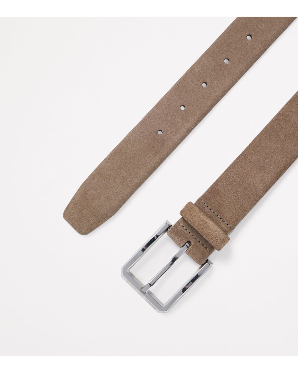 Boss Brown Suede Caleb Belt for men